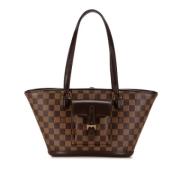 Pre-owned Canvas louis-vuitton-bags Louis Vuitton Vintage , Brown , Da...