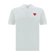 Klassiek Poloshirt voor Heren Comme des Garçons , White , Heren