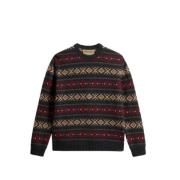 Fair Isle Merino Wolmix Sweater Woolrich , Multicolor , Heren