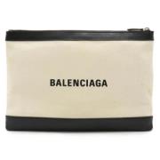 Pre-owned Canvas balenciaga-bags Balenciaga Vintage , Beige , Dames