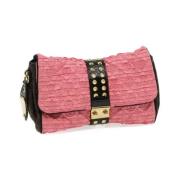 Pre-owned Satin clutches Louis Vuitton Vintage , Pink , Dames