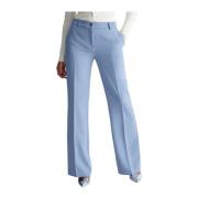 Hoge Taille Flare Broek in Crêpe Liu Jo , Blue , Dames