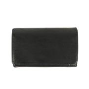 Pre-owned Leather wallets Louis Vuitton Vintage , Black , Dames