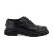 Geborsteld leren Brogue Oxford Veterschoenen Dolce & Gabbana , Black ,...