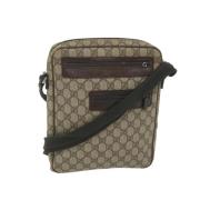 Pre-owned Leather gucci-bags Gucci Vintage , Beige , Dames