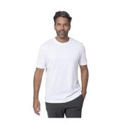 Wit T-shirt met Greige Inzetstukken Eleventy , White , Heren