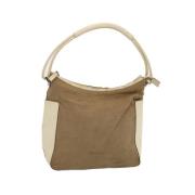 Pre-owned Canvas gucci-bags Gucci Vintage , Beige , Dames