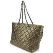 Pre-owned Fabric totes Chanel Vintage , Gray , Dames