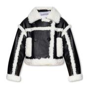 ‘Kristy’ imitatie shearling jas Stand Studio , Black , Dames