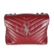 Pre-owned Leather handbags Yves Saint Laurent Vintage , Red , Dames