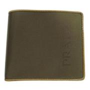 Pre-owned Nylon wallets Prada Vintage , Green , Dames