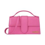 Roze Leren Crossbody Tas Jacquemus , Pink , Dames