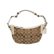 Pre-owned Canvas shoulder-bags Coach Pre-owned , Beige , Dames