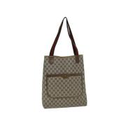 Pre-owned Leather totes Gucci Vintage , Beige , Dames