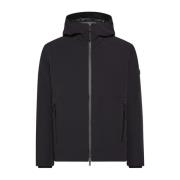 Gladde Primaloft Bomber met Zwarte Details Peuterey , Black , Heren