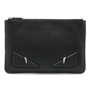 Pre-owned Leather fendi-bags Fendi Vintage , Black , Dames