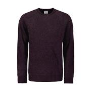 Luxe Chenille Crewneck Pullover No Excess , Purple , Heren