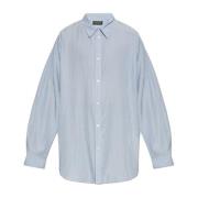 Shirt met streepjespatroon Balenciaga , Blue , Heren