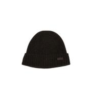 Gebreide Wollen Beanie Muts Barbour , Green , Unisex