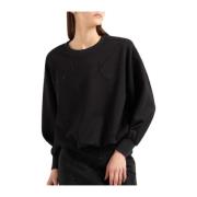 Zwarte Sweatshirt 6dym83 yjezz Armani Exchange , Black , Dames