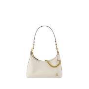 Witte leren schoudertas - Beige Coach , White , Dames