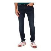 Skinny Stretch Jeans - Blauw Tommy Jeans , Blue , Heren