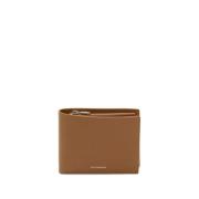 Tabak Zip Zakportemonnee Jil Sander , Brown , Heren