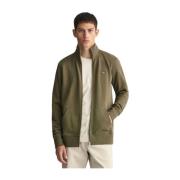 Ritssluiting Sweatshirt Shield Gant , Green , Heren