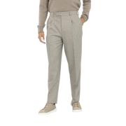 Wollen pantalon met plooien Ermenegildo Zegna , Beige , Heren