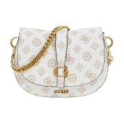 Mini Crossbody Tas voor Vrouwen Guess , White , Dames