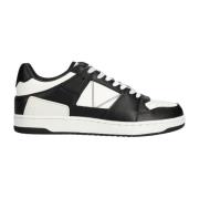 Lage leren sneakers - Zwart Guess , Black , Heren