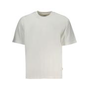 Wit Katoenen T-Shirt Guess , White , Heren