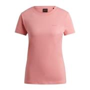 Dames Casual T-shirt Hugo Boss , Pink , Dames