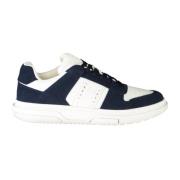 Blauwe Sportieve Veterschoenen Contrast Logo Tommy Hilfiger , Blue , H...