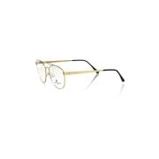 Aviator Metalen Frame Bril Frankie Morello , Yellow , Heren