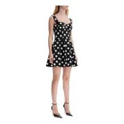 Polka Dot Strapless Mini Dress Dolce & Gabbana , Black , Dames