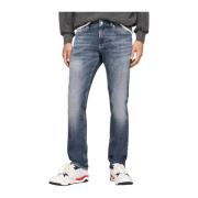 Slim Fit Blauwe Jeans Tommy Jeans , Blue , Heren