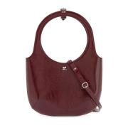 Naplack Handtas met Microgesp Courrèges , Red , Dames