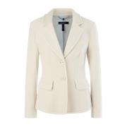 Ribfluwelen blazer met elegante twist Marc Cain , White , Dames