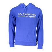 Blauw Geborduurde Crewneck Sweatshirt La Martina , Blue , Heren