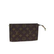 Pre-owned Canvas pouches Louis Vuitton Vintage , Brown , Dames