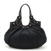 Pre-owned Canvas totes Gucci Vintage , Black , Dames