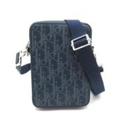 Pre-owned Leather crossbody-bags Dior Vintage , Blue , Dames