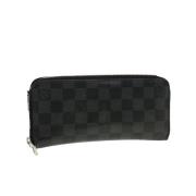 Pre-owned Canvas wallets Louis Vuitton Vintage , Gray , Dames