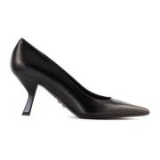 Zwarte leren Kendra pump hak 7cm Sergio Levantesi , Black , Dames