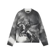 Hoge hals Mascotte Print Sweater Represent , Gray , Dames