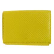 Pre-owned Leather wallets Bottega Veneta Vintage , Yellow , Dames