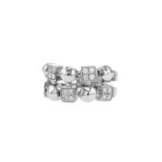 Pre-owned Metal rings Bvlgari Vintage , Gray , Dames