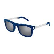 Stijlvolle Leren Schoudertas Saint Laurent , Blue , Unisex