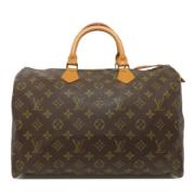 Pre-owned Canvas handbags Louis Vuitton Vintage , Brown , Dames